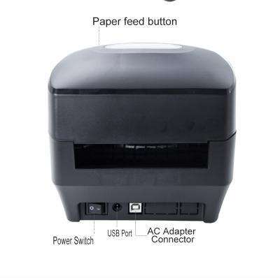 Stampante per codici a barre per etichette di spedizione 4x6 con ampio contenitore per la carta